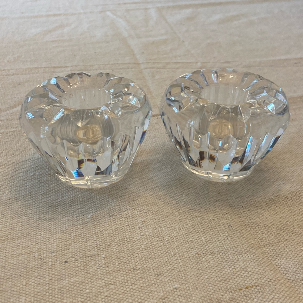Waterford Crystal candle holder set